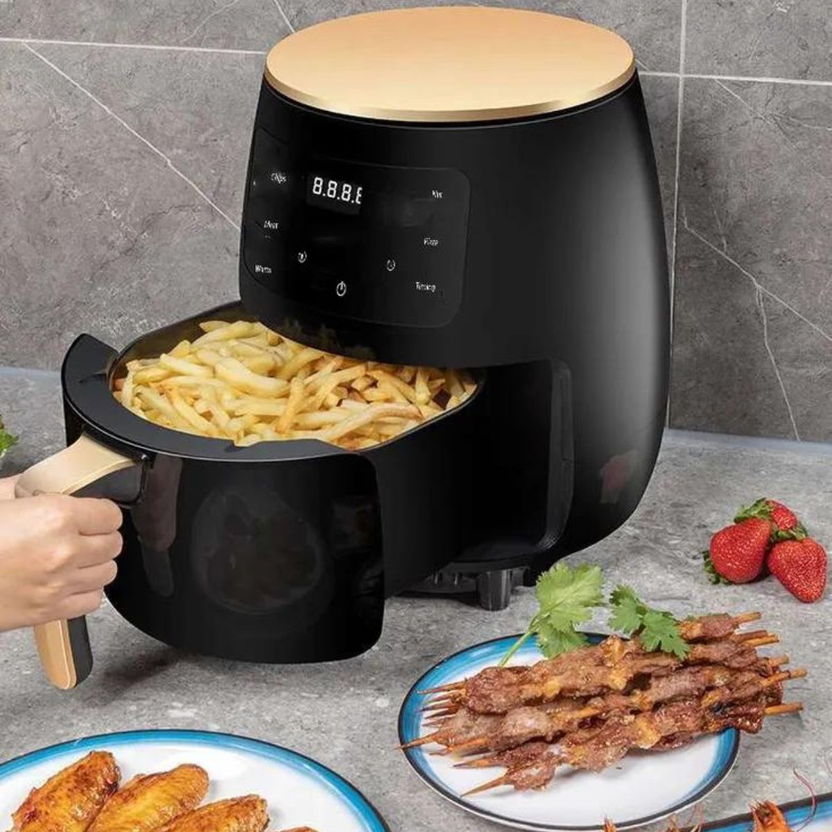 Heißluftfritteuse, 4,5 L Fassungsvermögen