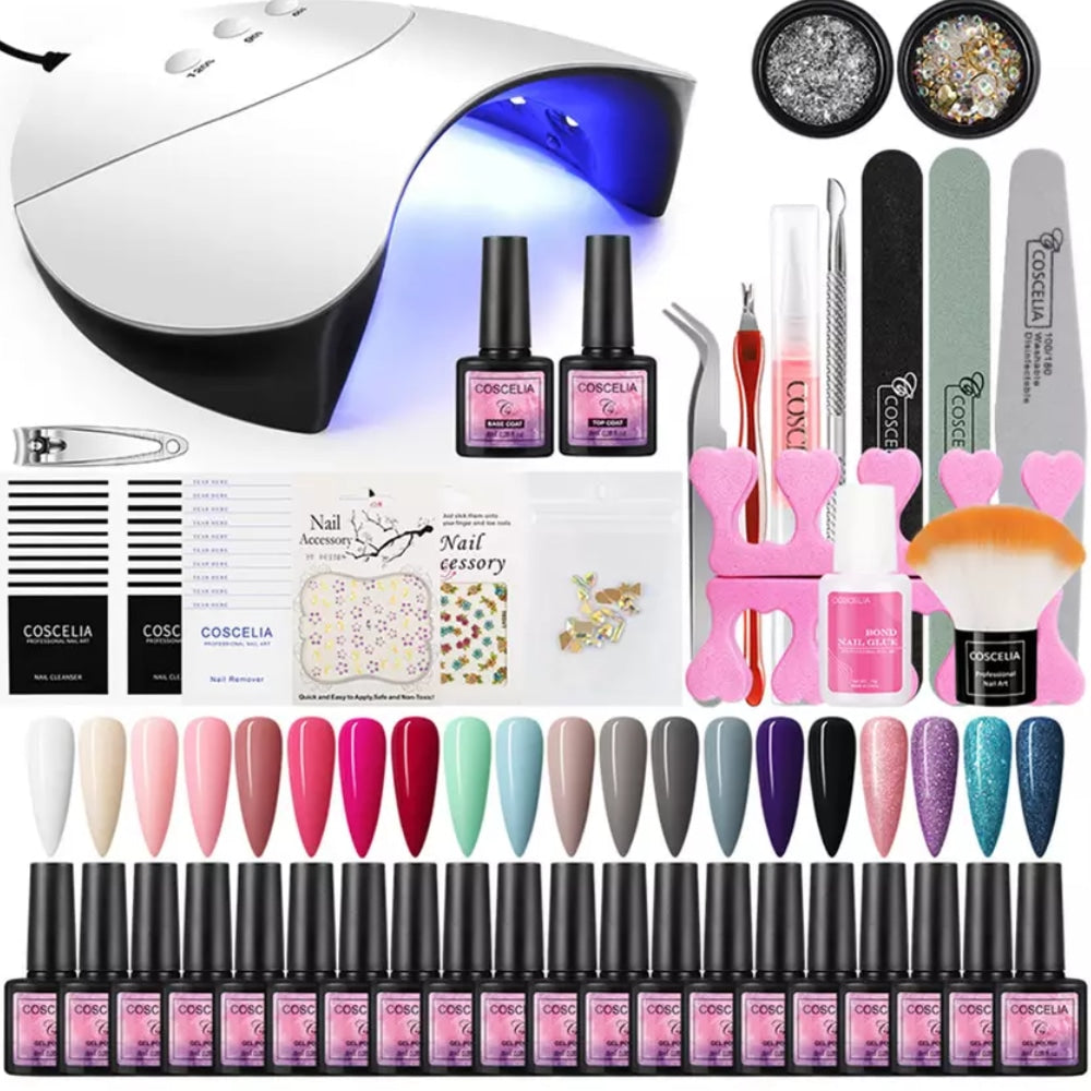 Kinder-Manicure-Set mit UV/LED-Lampe für Nägel (10+ Jahre)