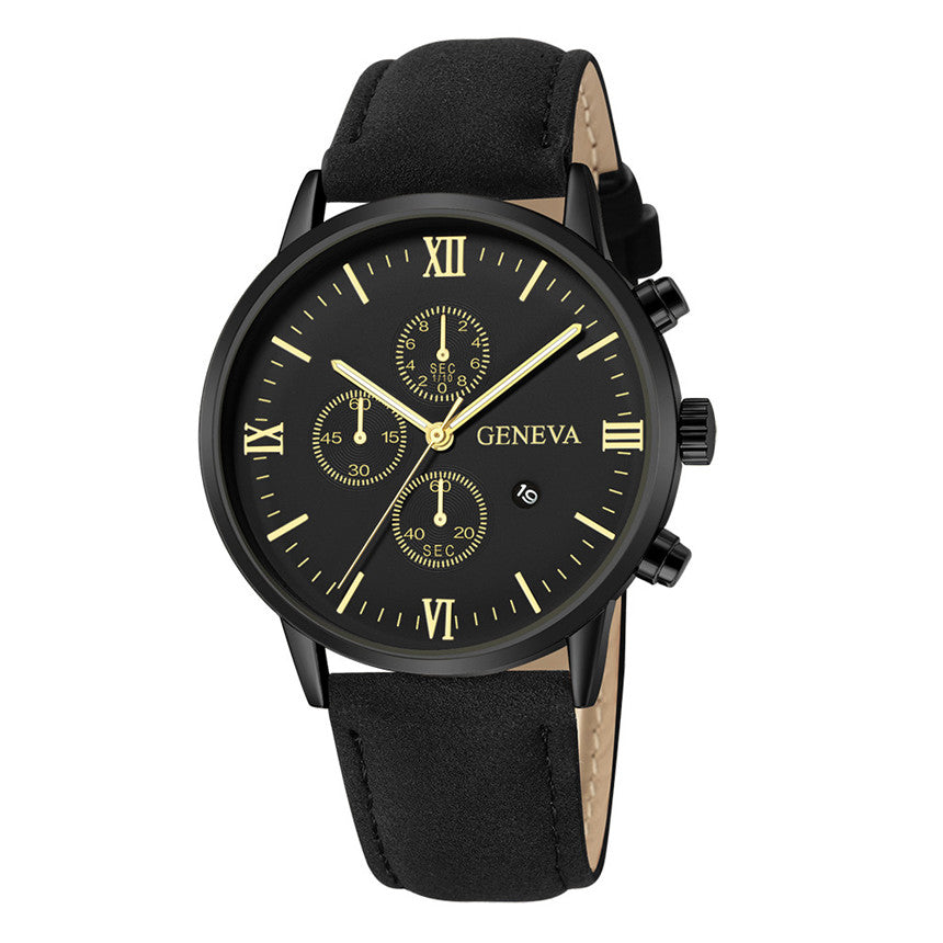 Herrenuhr mit Lederband
