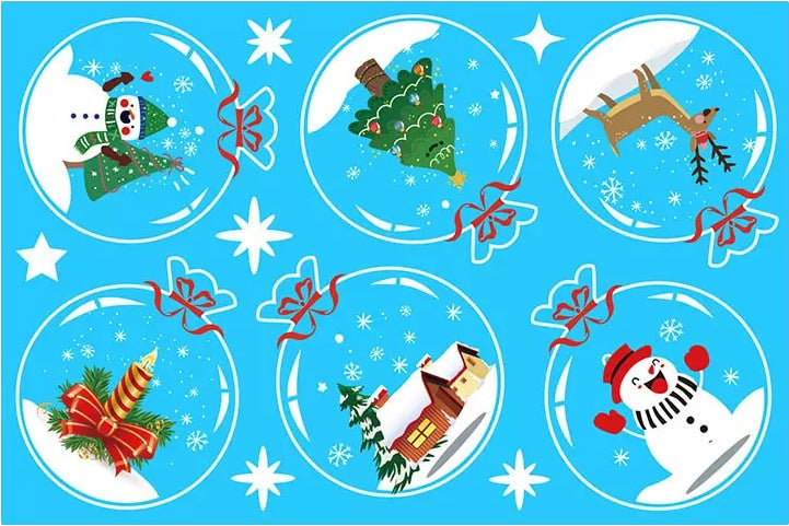 Weihnachtsaufkleber