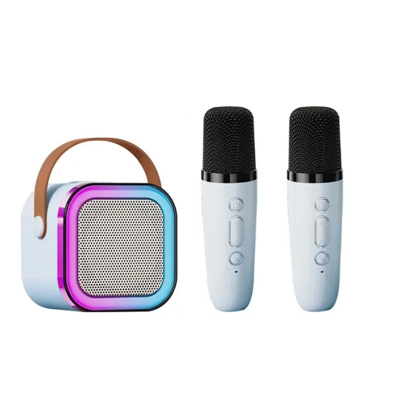 Karaoke-Set für Kinder, Lautsprecher + 2 Mikrofone