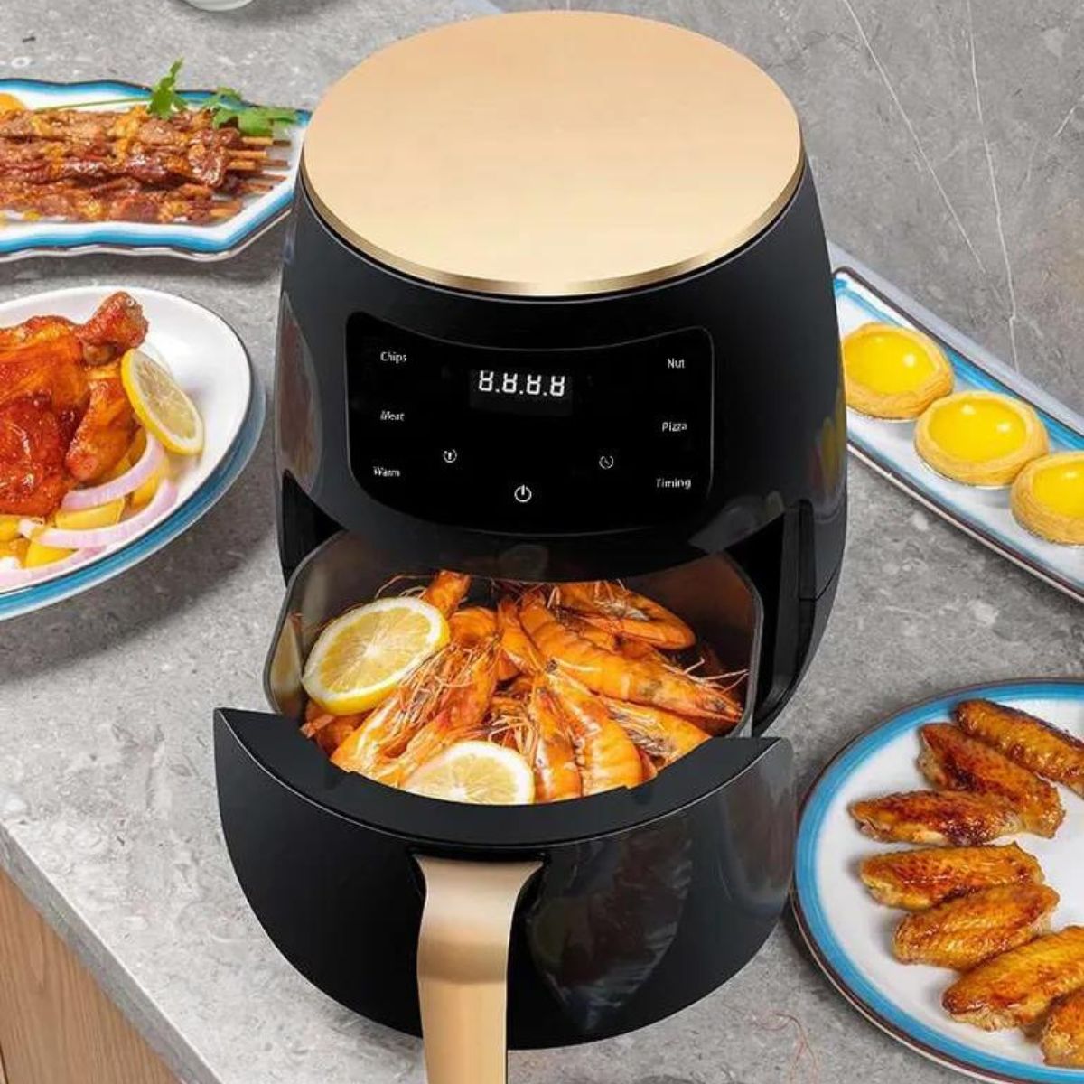 Heißluftfritteuse, 4,5 L Fassungsvermögen
