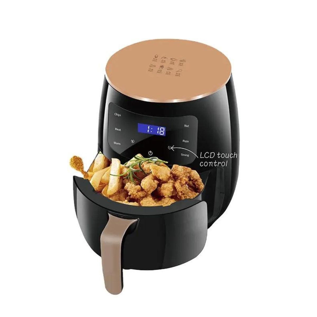 Heißluftfritteuse, 4,5 L Fassungsvermögen