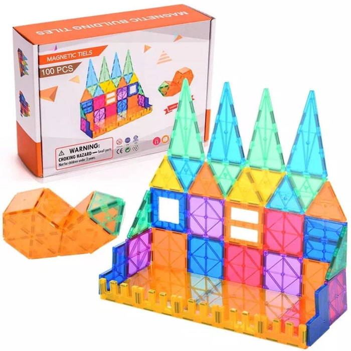 Magnetische Bausteine für Kinder ab 2 Jahre, Montessori, STEM Spielzeug