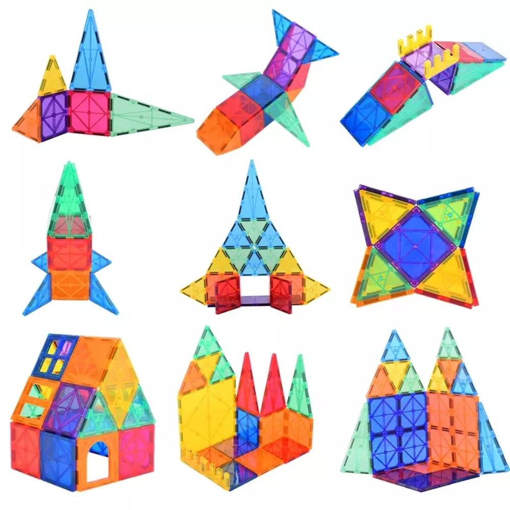Magnetische Bausteine für Kinder ab 2 Jahre, Montessori, STEM Spielzeug – 100 Teile