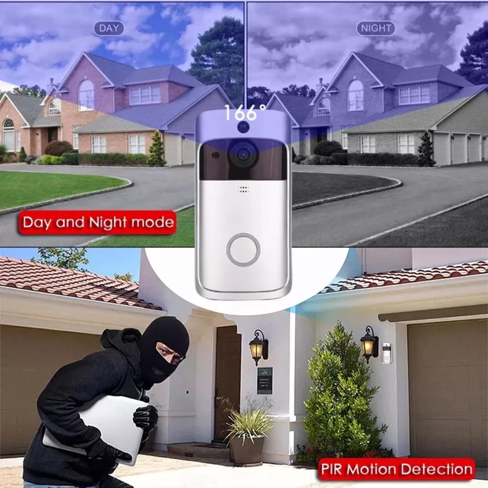 Smarte WiFi-Türklingel mit Kamera