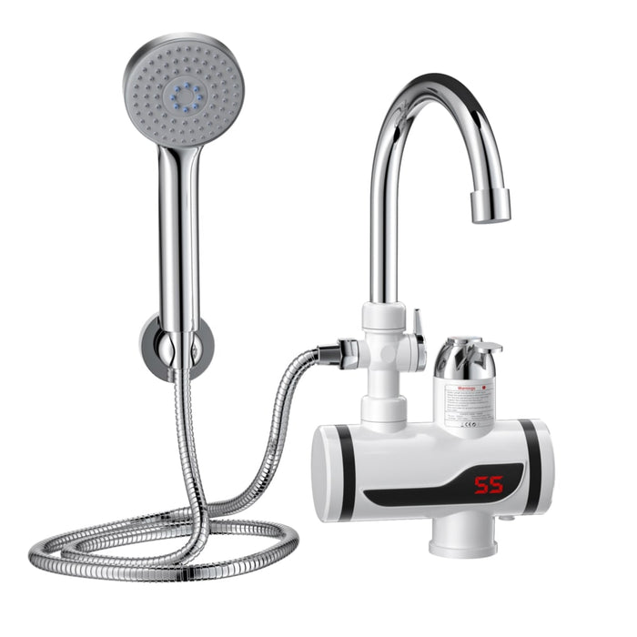 Wasserhahn und Dusche mit Durchlauferhitzer 3kW- Sofort heißes Wasser