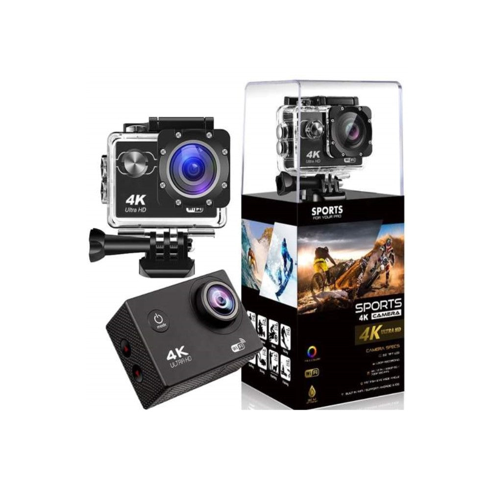 4K Ultra HD Action Kamera, wasserdicht, WiFi, 12mpx