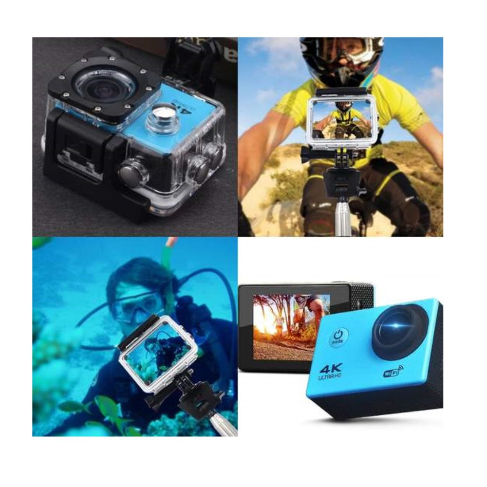 4K Ultra HD Action Kamera, wasserdicht, WiFi, 12mpx