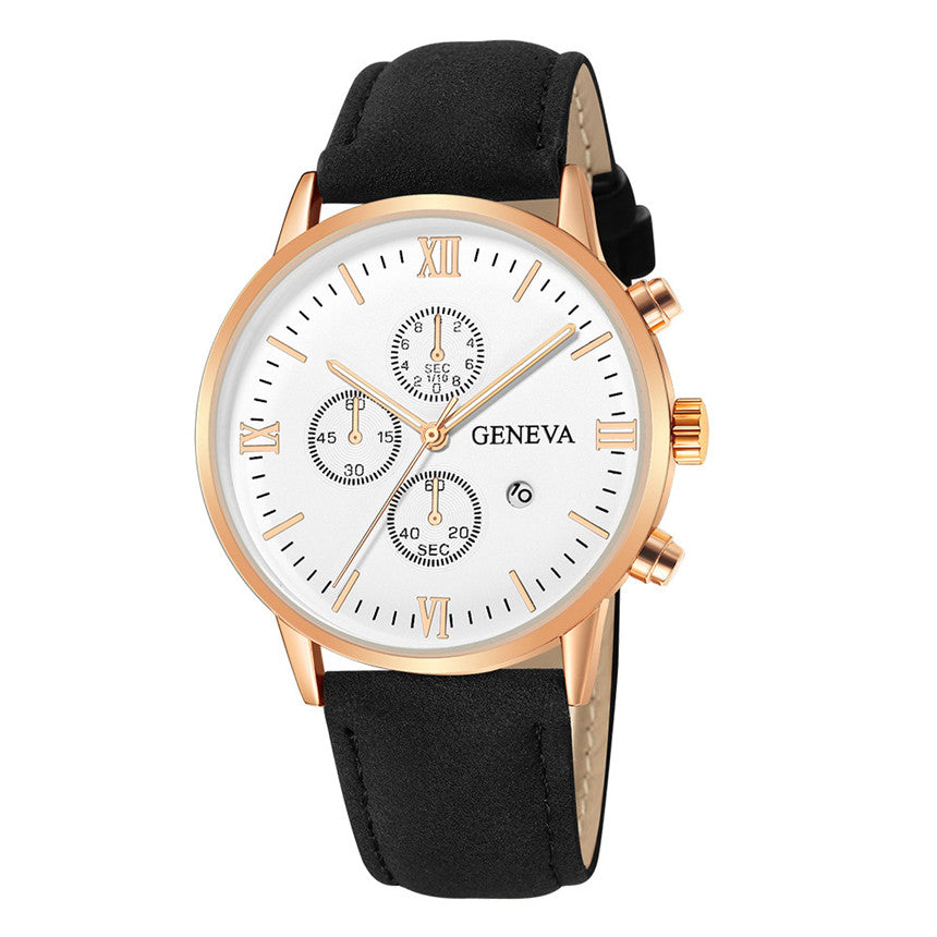 Herrenuhr mit Lederband