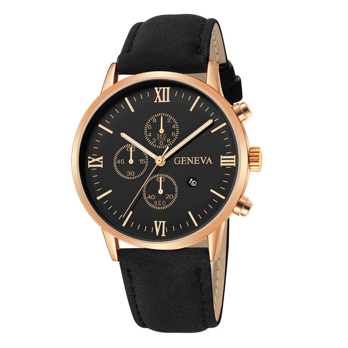 Herrenuhr mit Lederband