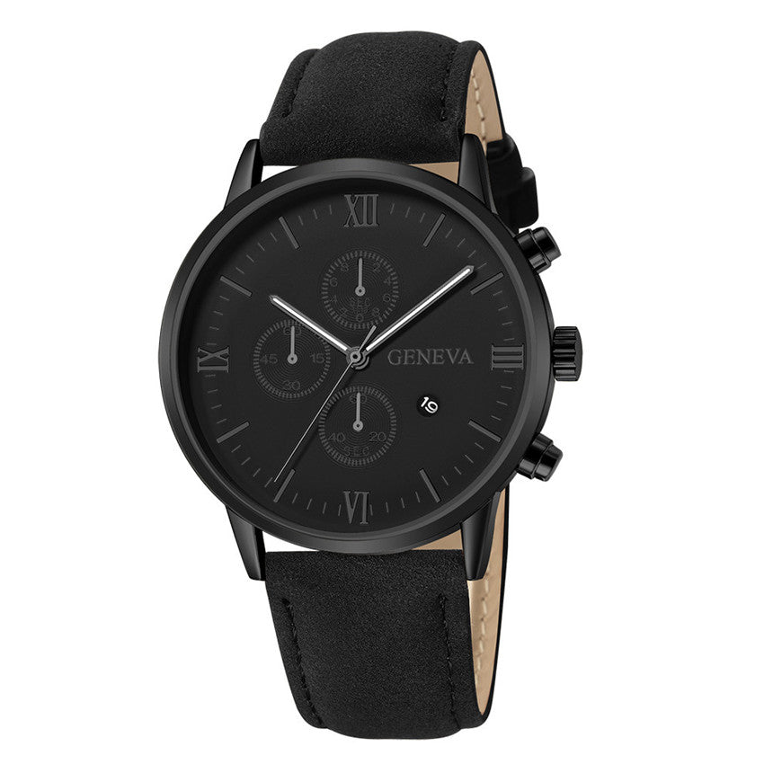 Herrenuhr mit Lederband