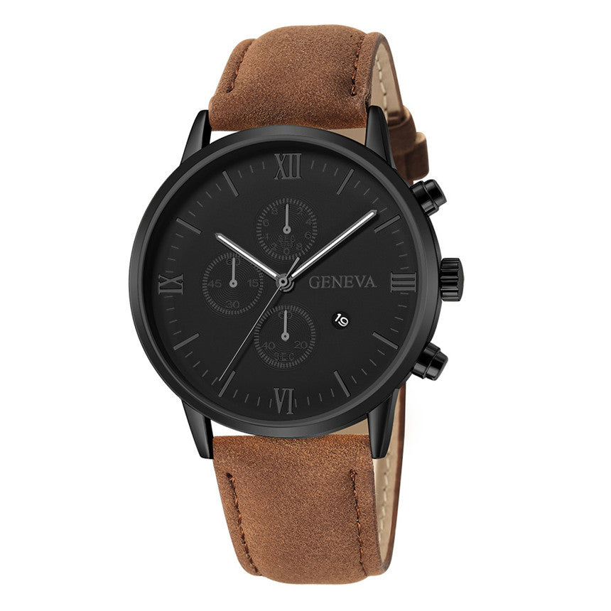 Herrenuhr mit Lederband