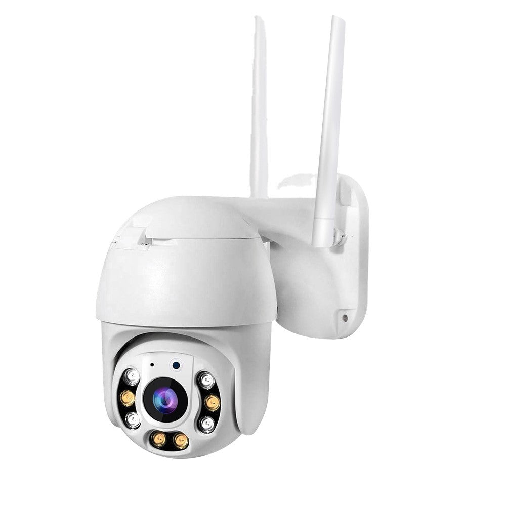 Überwachungskamera Außen, WiFi, Full-HD, 2-Wege Audio, IP66 wetterfest, 360°/90° Schwenkbar