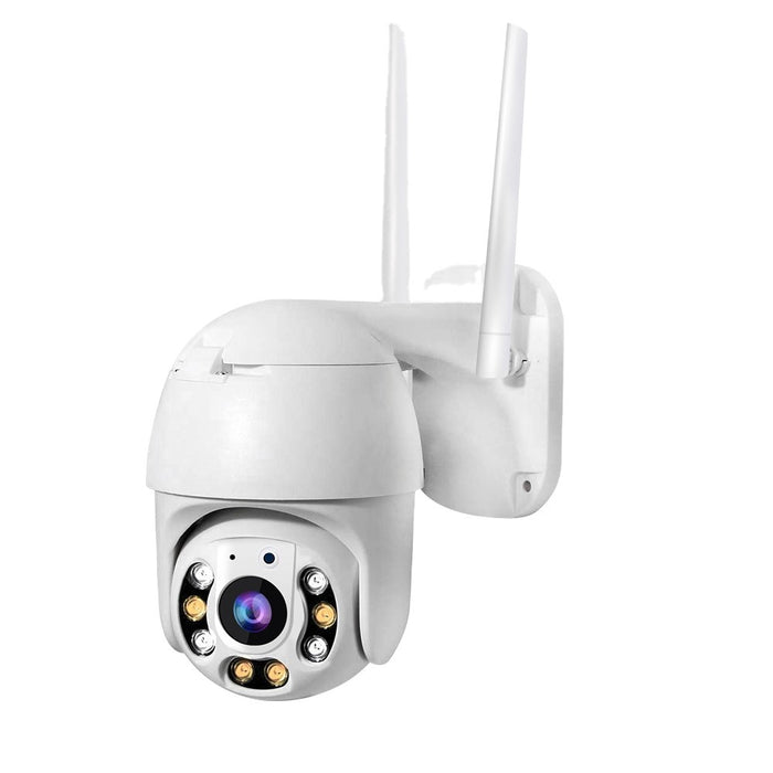 Überwachungskamera Außen, WiFi, Full-HD, 2-Wege Audio, IP66 wetterfest, 360°/90° Schwenkbar