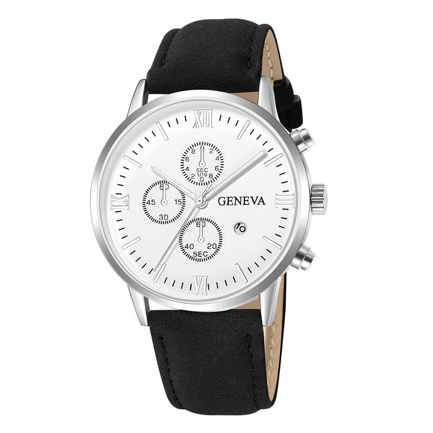 Herrenuhr mit Lederband