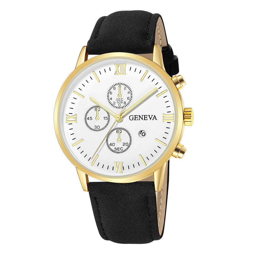 Herrenuhr mit Lederband
