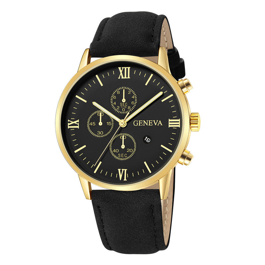 Herrenuhr mit Lederband